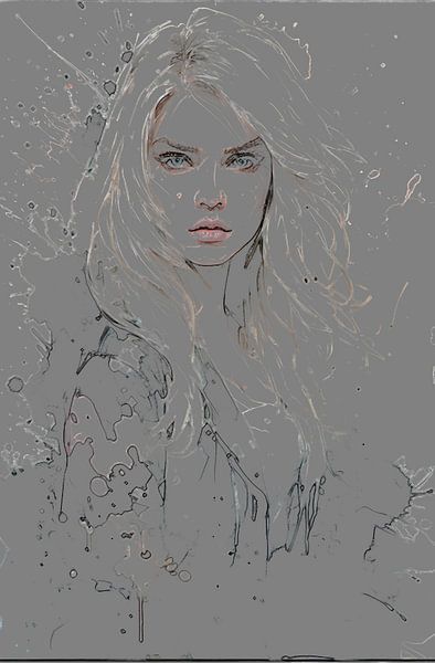 Frau mit blauen Augen... von Ans Bastiaanssen