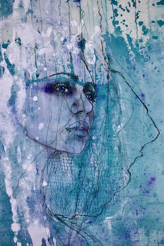'A Face That Belongs to Anyone' - Femme en fil de fer. sur Kim Rijntjes