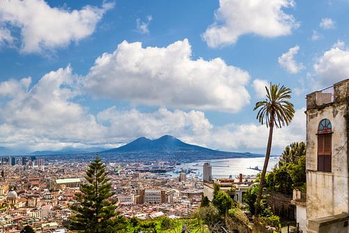 NAPLES Vue magique sur le Vésuve