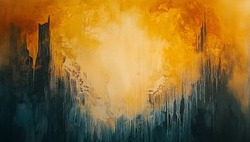 Donkere bergen panorama van TheXclusive Art