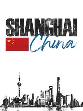 Shanghai China von Printed Artings