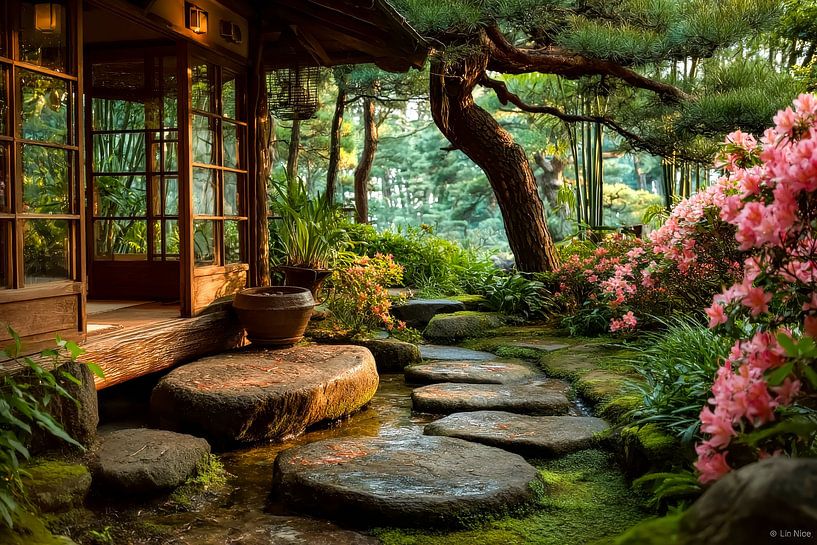 vue du jardin japonais par Egon Zitter