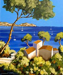 A sunny path leading to the Mediterranean