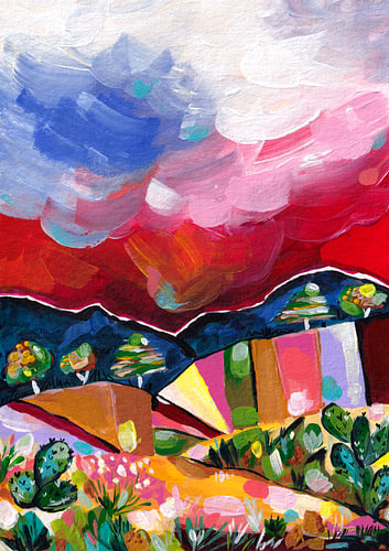 Paysage désertique éclatant