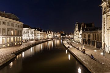 Ghent by night by Menno Schaefer