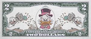Dagobert Duck Geld von Rene Ladenius Digital Art