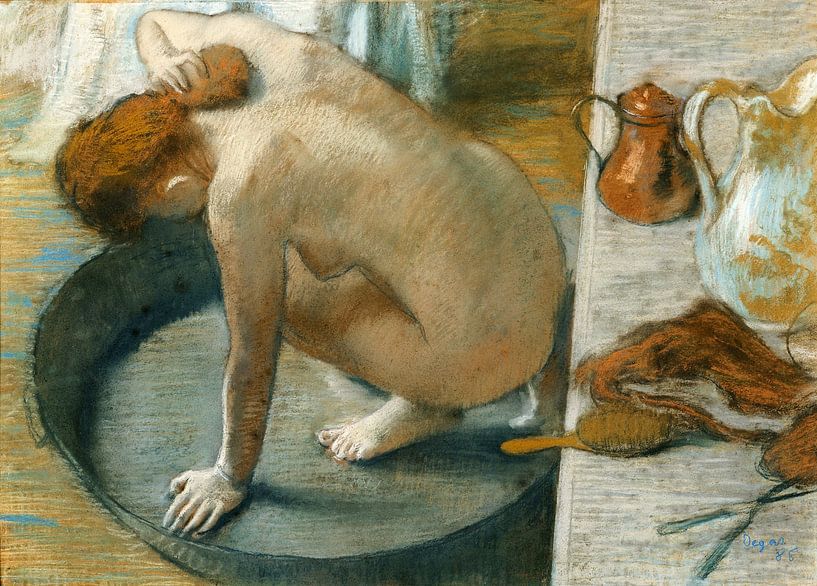 Edgar Degas,Das Wannenpastell von finemasterpiece