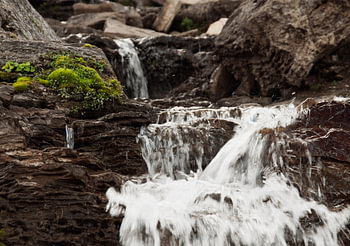 Montana USA Glacier Park Waterfall II