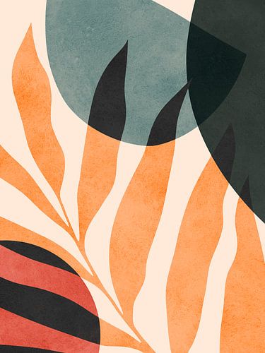 Aquarel tropische bladeren 3