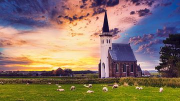 Die Kirche von Den Hoorn auf Texel
