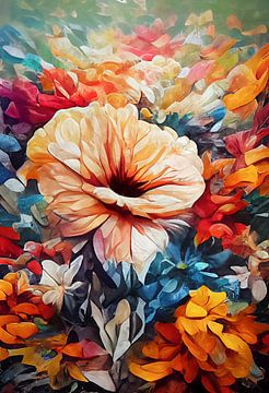Leuchtende Blumen von Bert Nijholt