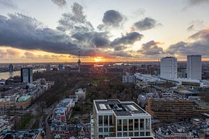 Zonsondergang Rotterdam van AdV Photography