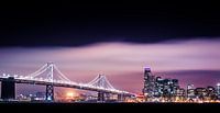 Bay Bridge in San Francisco am Abend von Atelier Liesjes Miniaturansicht