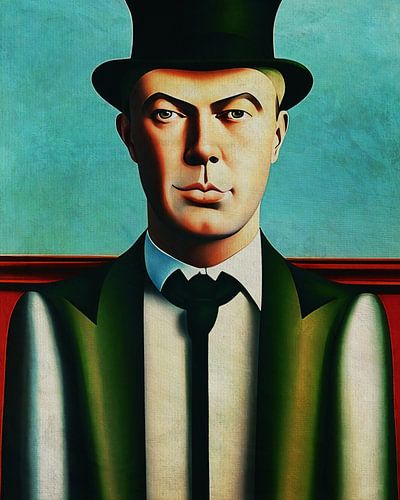 De man met de hoge hoed