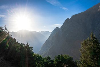 Sunrise in the Samaria Gorge