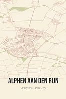 Vintage map of Alphen aan den Rijn (South Holland)
