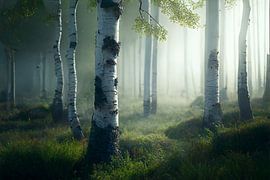 Forêt de bouleaux en octendmist_04