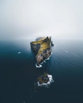 Mystieke Faeröer van fernlichtsicht