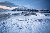 Winterlandschap op de Vesteralen / Lofoten, Noorwegen van Martijn Smeets thumbnail