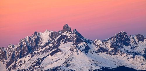 La crête de Gosau à l'heure bleue
