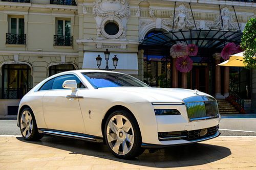 Rolls-Royce Spectre full electric luxury coupe in Monaco by Sjoerd van der Wal Photography