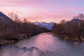 Mega sunrise on the Loisach by Teresa Bauer