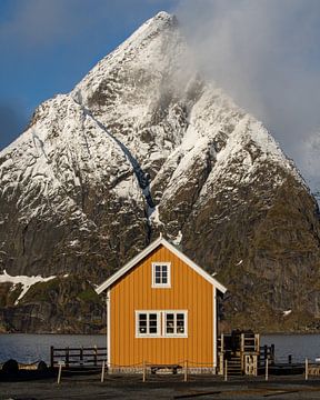 Havenhuisje in Lofoten, Noorwegen