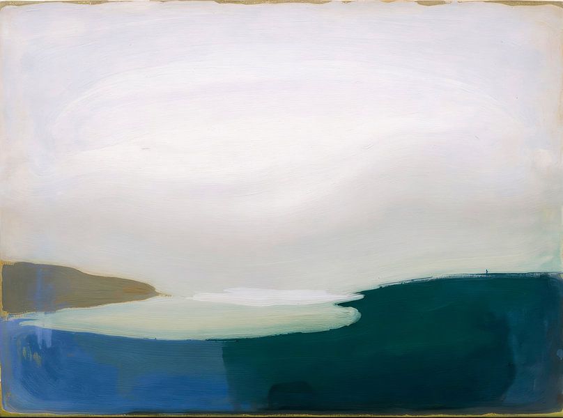 Paysage abstrait de la paix sur la mer. par AVC Art Studio