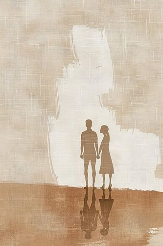 Peinture de portrait moderne | Chuchotements en écho