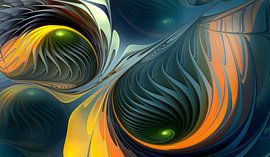 Galaxy on the move by Jutta Maria Pusl