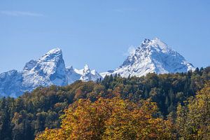 Watzmann im Herbst,  Berchtesgaden, Berchtesgadener Land, Oberba
