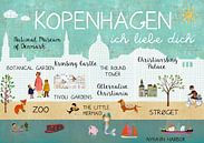 Kopenhagen – ich liebe dich von Green Nest Miniaturansicht