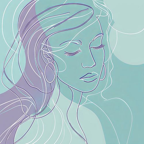 Portrait de femme moderne