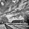 Wolkenlucht boven de Noorderneg, Heiloo van Mike Bing