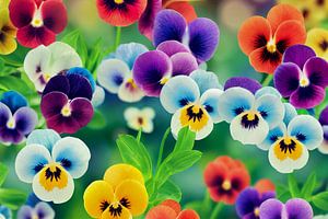 Viooltjes in de lente Illustratie van Animaflora PicsStock