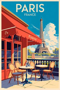 Parijs, Frankrijk. van Poster Art Shop