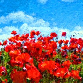 Mohnfeld - wie gemalt von Dieter König