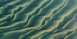 Blue on yellow by Alex Costa