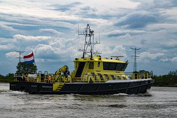 Patrouilleur Rijkwaterstaat sur la rivière Merwede