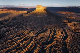 The butte at sunrise by Martin Podt