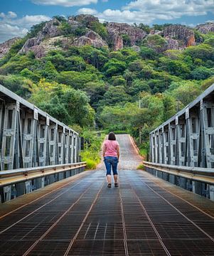 De metalen brug van Tobati (Puente de metal de Tobati) in Paraguay van Jan Schneckenhaus