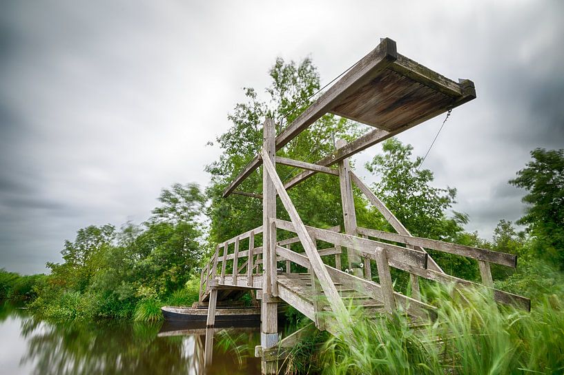 Brücke in den Weerribben-Wieden von Mark Bolijn