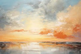 Sonnenuntergang Malerei | Vivid Sunset von Wunderbare Kunst