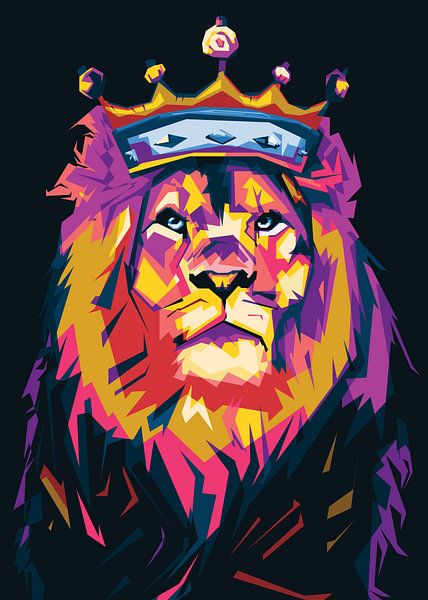 LION WITH KING by Wahyu Candra