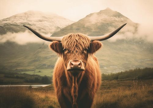 Hoogland koe Schotse koe Koeien