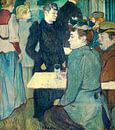 Einer Ecke der Moulin de la Galette, Henri de Toulouse-Lautrec von Liszt Collection Miniaturansicht