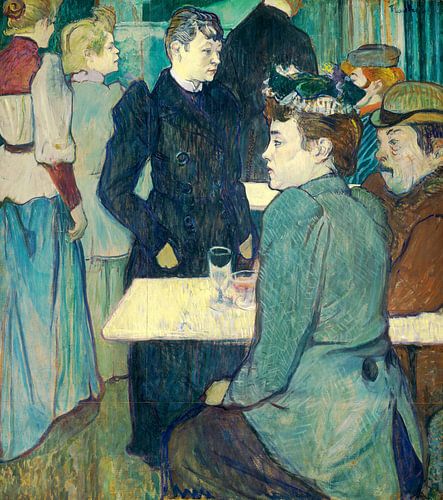 À l'angle du Moulin de la Galette, Henri de Toulouse-Lautrec