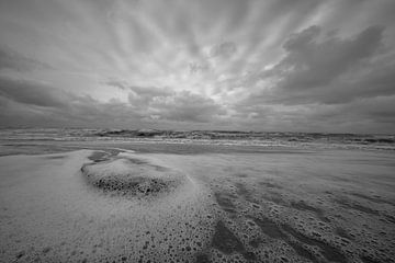 Autumn day on the North Sea beach by Peter Bartelings