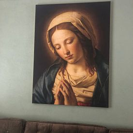 Customer photo: The Virgin in Prayer, (after) Sassoferrato, on ArtFrame