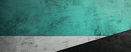 Diagonal | Abstract Turquoise by Abstract Painting